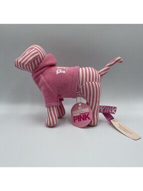 Victoria's Secret Pink Dog Hoodie MTV Backstage Pass 8" Plush New 2006 Valentine